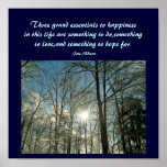 Three grand essentials to happiness ...Poster
