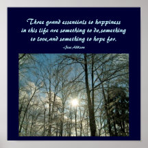 Three grand essentials to happiness ...Poster