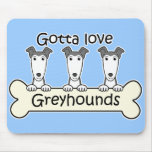 Three Greyhounds mousepads