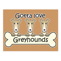 Three Greyhounds Post Card