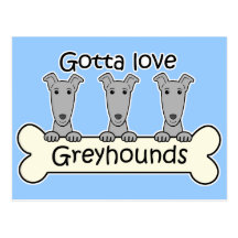 Three Greyhounds Postcards