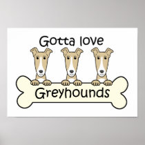 Three Greyhounds Poster