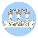 Three Greyhounds stickers