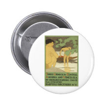 Three gringos in Central America & Venezuela 1898 Pinback Buttons