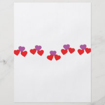 three hearts flying together icon flyer design