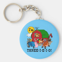 THREE-I-E-I-O KEY CHAINS