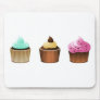 Three in a row cupcakes mousepad