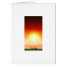 Three Kings Sunset 6 Greeting Card