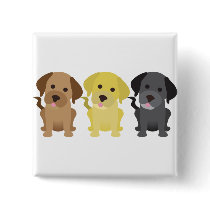 Three Labrador Retrievers Pin