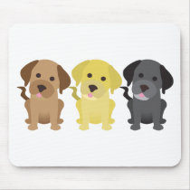 Three Labrador Retrievers Mousepad