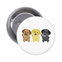 Three Labrador Retrievers Pin