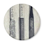 Three letter openers or knives Ukiyo-e. Magnets