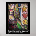 "Three-letter-word for Happiness" posters