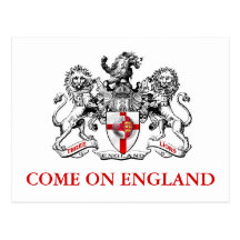 Three lions heraldry football tees and gifts postcards