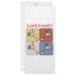 Three martini lunch rack cards