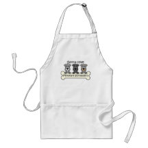 Three Miniature Schnauzers Aprons