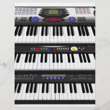 Three Modern Keyboards: Synthesizers: Personalised Flyer