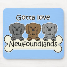 Three Newfoundlands Mousemat