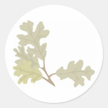 Three Oak Leaves Stickers