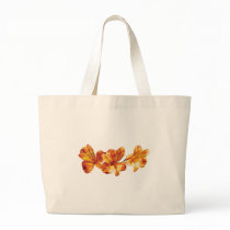 Three Orange Asiatic Lilies Tote Bags