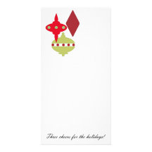 Three Ornaments {Vertical} Photo Cards