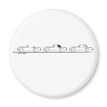 Three Pagoda SLs Refrigerator Magnets