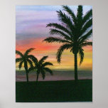 Three Palm Trees Posters