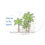 THREE PALMS stickers (4)