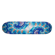 Three pentagons photo skate deck
