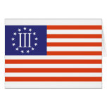 Three Percent Flag Greeting Cards