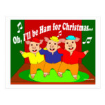 Three Pigs Christmas Christian Gift Post Cards