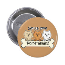 Three Pomeranians Pin