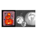Three pumpkins photo cards