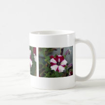 Three Purple Petunias Coffee Mug