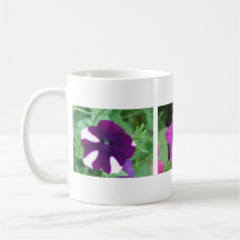 Three Purple Petunias Mugs