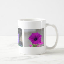 Three Purple Petunias Mugs