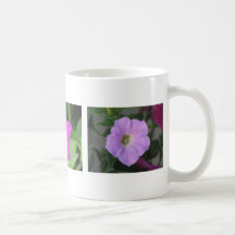 Three Purple Petunias Mugs