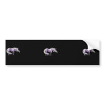 Three Purple Unicorns bumper stickers