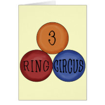 Three Ring Circus Greeting Card