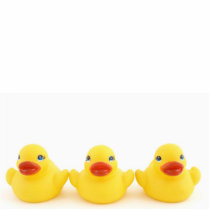 Three Rubber Duckies Cut Outs
