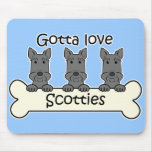 Three Scottish Terriers mousepads
