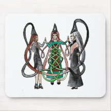 Three Sisters - Celtic witches Mousepads
