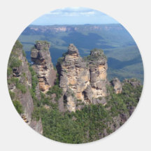 three sisters round stickers