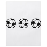 three soccer balls icon flyer