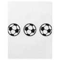 three soccer balls icon flyers