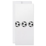 three soccer balls icon custom rack card