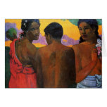 'Three Tahitians' - Paul Gauguin Greeting Cards