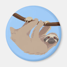 Three Toed Sloth Refrigerator Magnets
