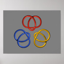 Three trefoils poster