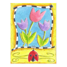 Three Tulips Postcard